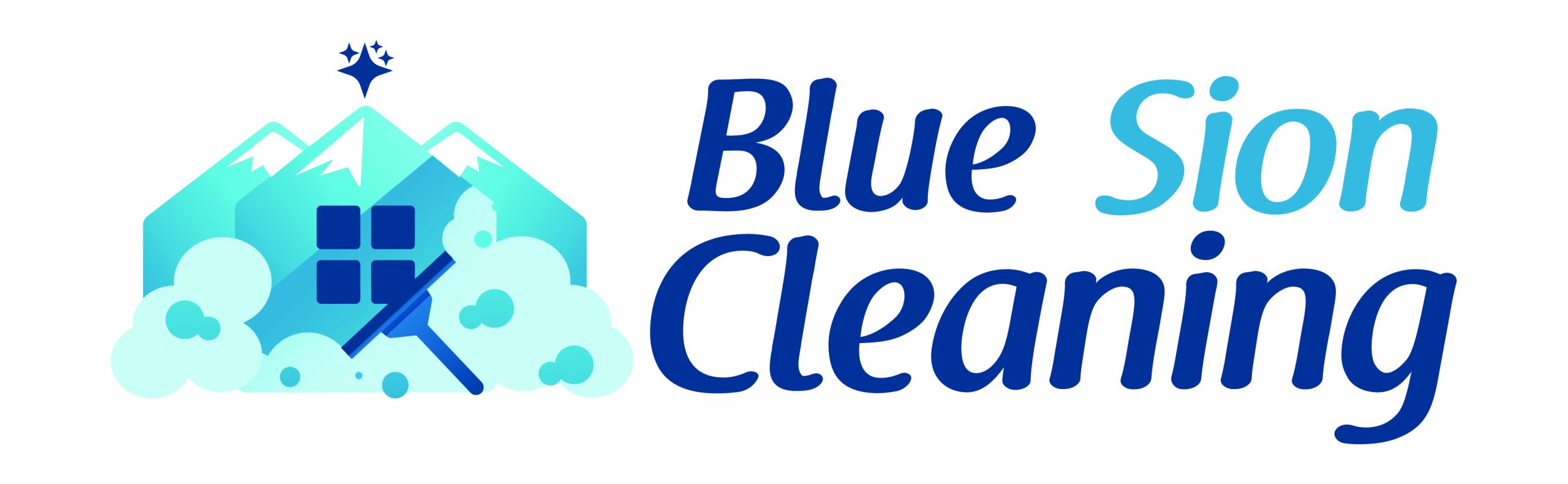 logo bluemop cleaning white